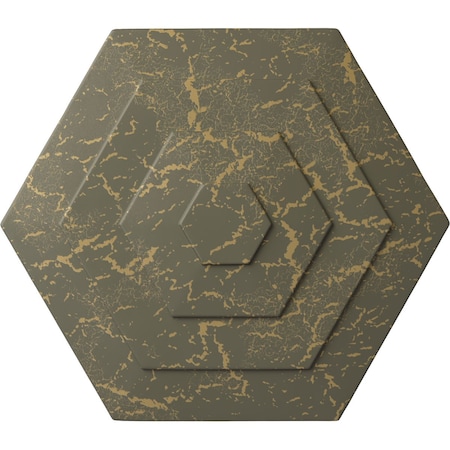 Ekena Millwork Woodruff Ceiling Medallion, Hand-Painted Witch Hazel Crackle, 23 1/4"OD x 7/8"P CM23WFWHC